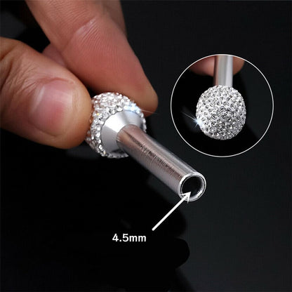 ya 5 8.10 2Pcs Universal Luxury Rhinestone Handles Door Interior Door Lock Knob Pin