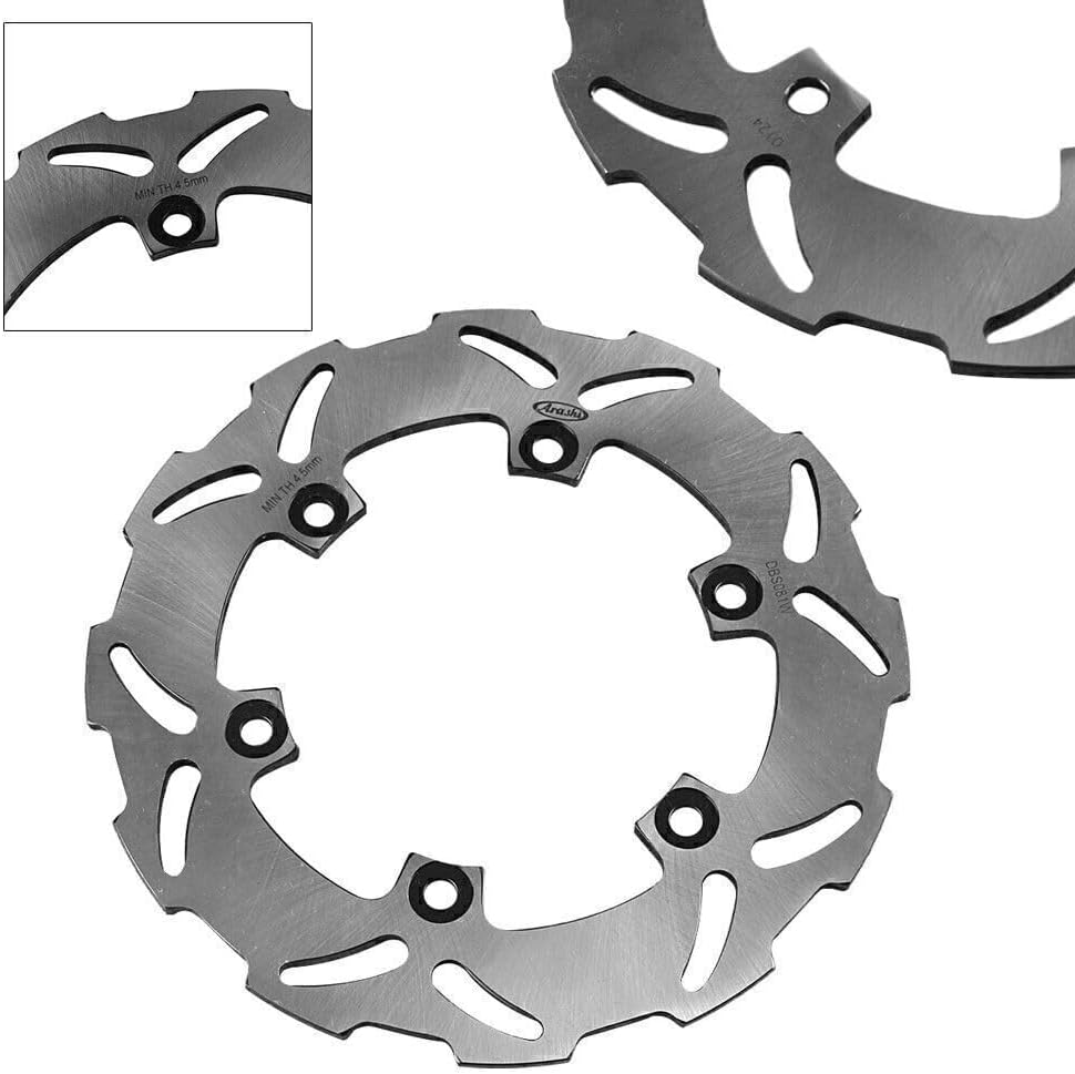 ya 13 9.15 baidi Rear Brake Disc Rotor Black Fit for Yamaha YZF R1 02 03 & YZF R6 1999-2002 Steel
