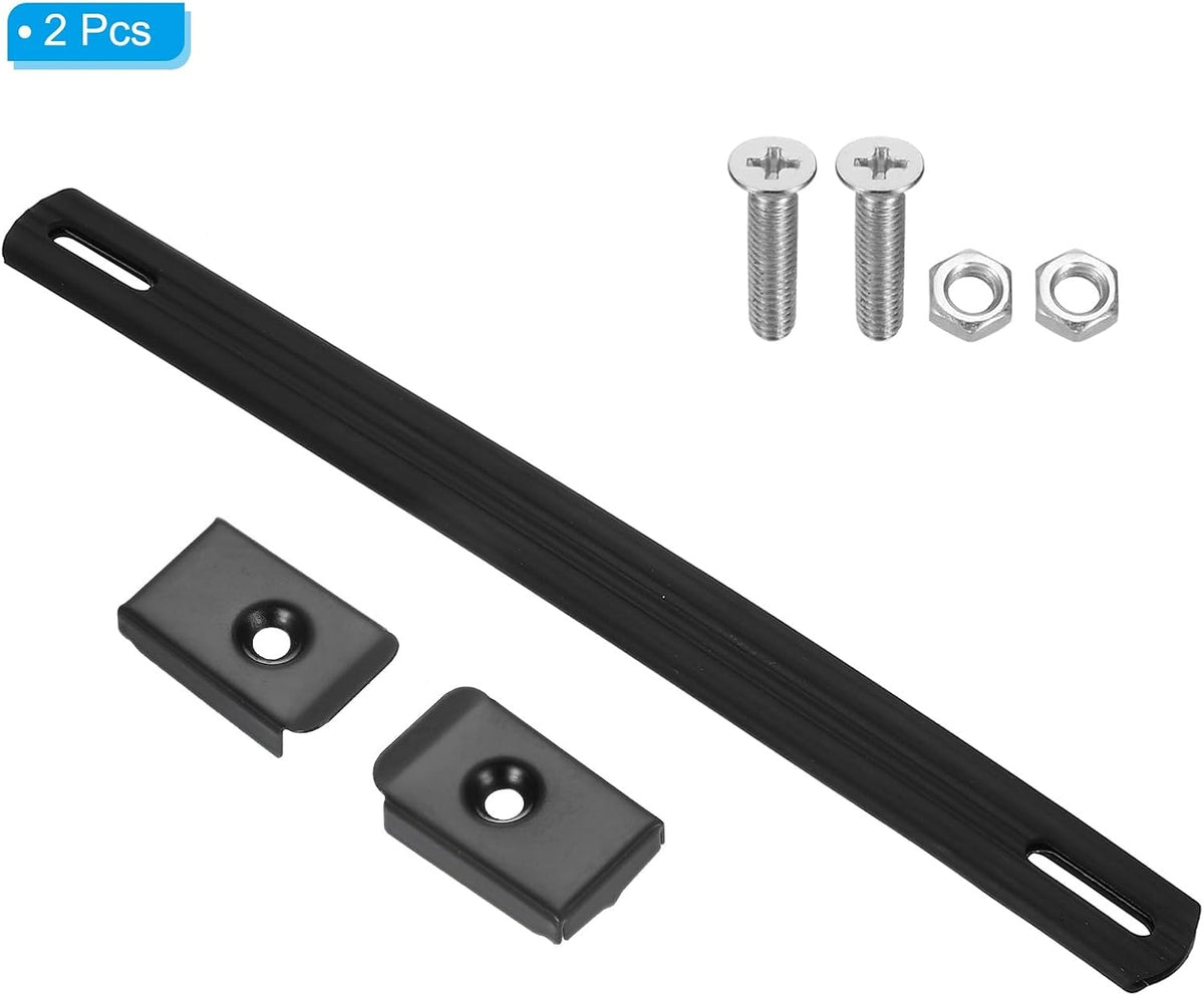ya 26 10.21 baidi 2Pcs 9.5 Inch Rubber Handle Strap Replacement with Metal End Caps, Black