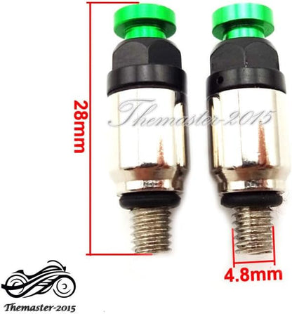 ya 6 8.24 baidi Front Fork Air Bleeder Valves For Motocross Dirt Bike KX 250F 450F KXF250 KXF450