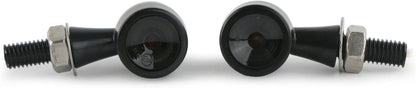 ya 4 8.14 Pair Universal Motorcycle for Mini Turn Signal Light Blinker Smoked Lens for Harley