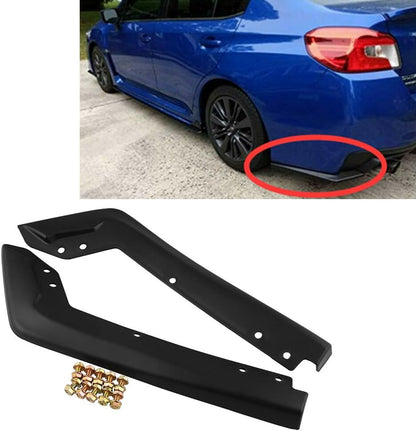ya 2 8.15 For 2015-2016 for Subaru for Impreza WRX Sti OE Style Rear Spat Valance Lip Poly Black