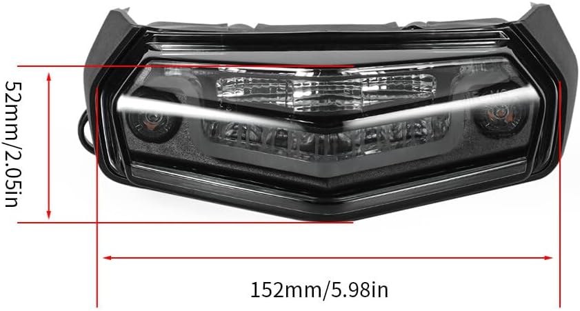 ya 23 10.7 baidi Integrated LED Taillight Brake Lamp Turn Signal for Yamaha Tenere 700 2019-2025