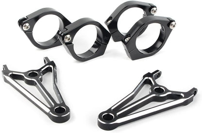 ya 4 8.8.2 for Cafe Racer 41mm blk Motorcycle Headlight Mount Bracket Fork Head Lamp Holder