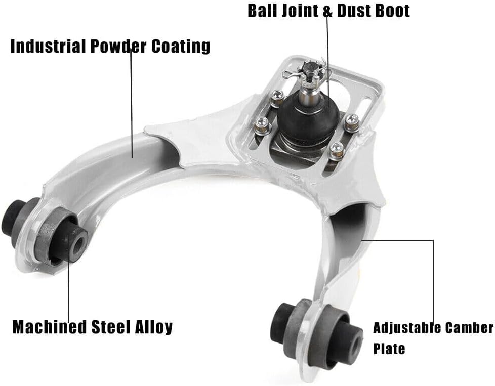 ya 13 9.15 baidi 6x Front Upper Lower Control Arms w Rear Camber Kit for Honda for Civic EK 1996-2000