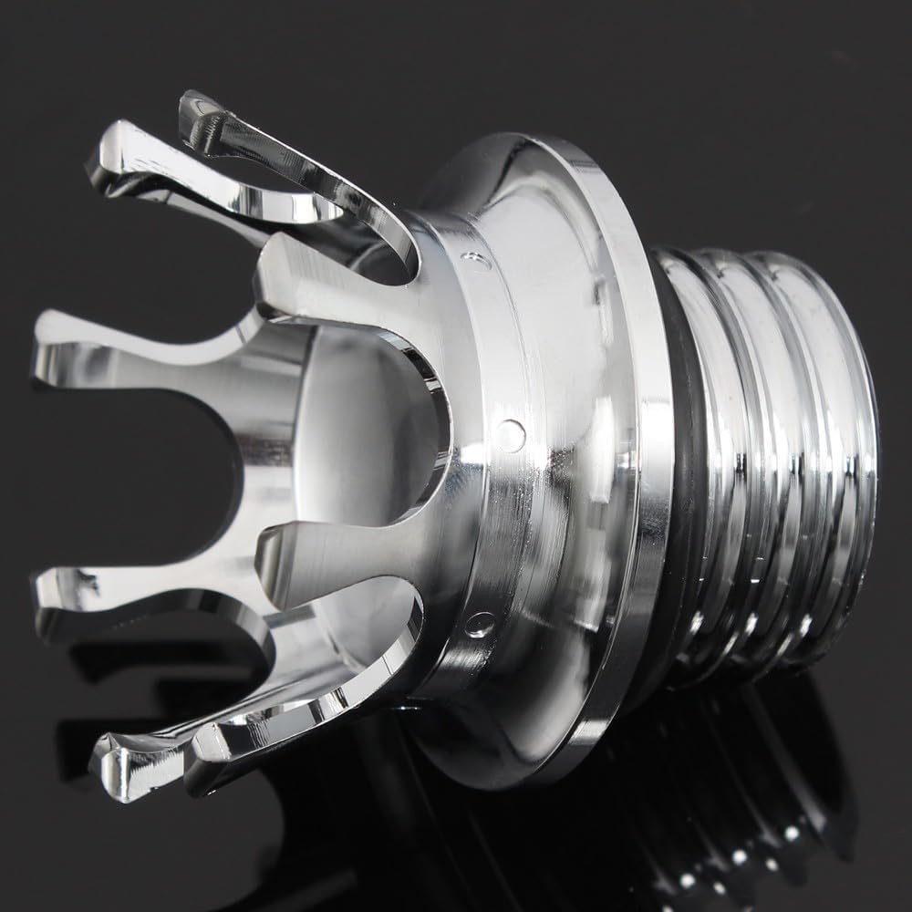 ya 13 9.15 baidi Crown Style Oil Cap Fuel Tank Right-hand Thread Billet for Harley Softail
