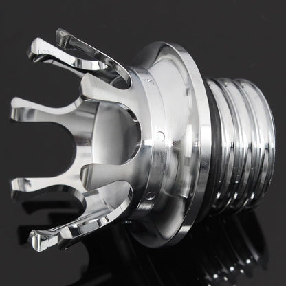 ya 13 9.15 baidi Crown Style Oil Cap Fuel Tank Right-hand Thread Billet for Harley Softail
