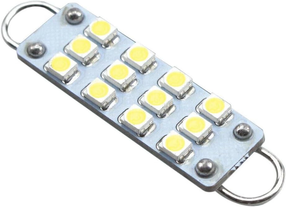 ya 4 8.14 Car LED 12SMD 44mm Rigid Ring Interior Map Dome Door Trunk Bulb Universal 