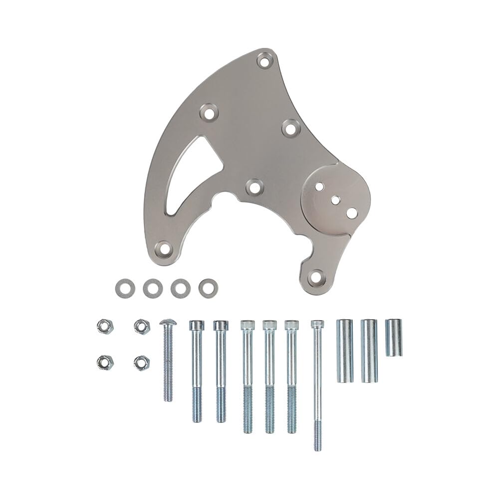 ya 10 9.16 baidi R4 AC Bracket Fit for Chevy LS Engines LS1 LS2 LS3 LS6 Truck Spacing Aluminum