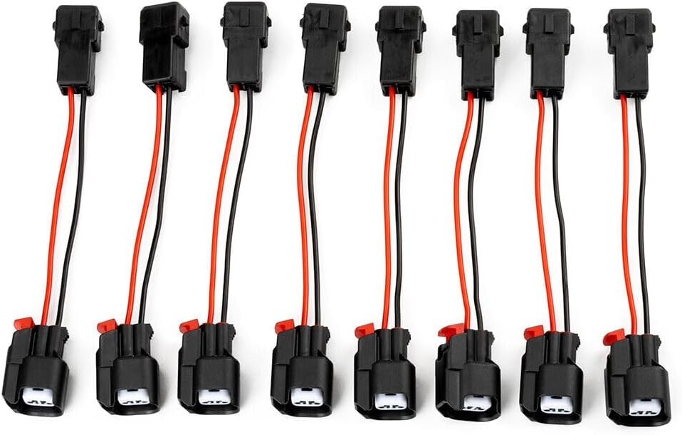 ya 4 8.8 8Pcs LS1 LS6 LT1 EV1 Engine wire Harness to LS2 LS3 LS7 EV6 Injector Adapters