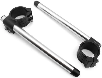 ya 4 8.14 2x CNC 53mm Clip On Ons Handle Bar Handlebars for Ducati 848/1098/1198 Black