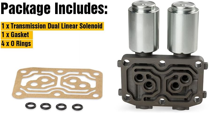 ya 10 9.16 baidi 1X Transmission Dual Linear Shift Solenoid W/Gasket for Acura TSX 2004-2008