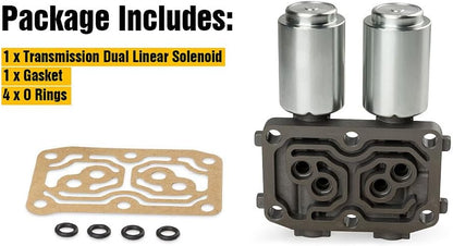 ya 10 9.16 baidi 1X Transmission Dual Linear Shift Solenoid W/Gasket for Acura TSX 2004-2008