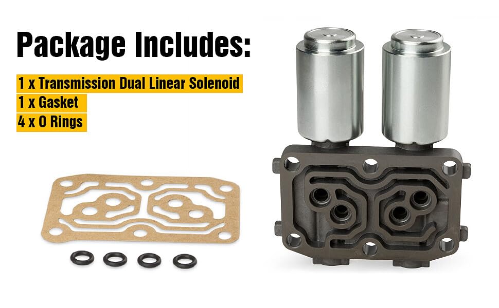 ya 6 8.24 baidi 1X Transmission Dual Linear Shift Solenoid W/Gasket for Acura RSX 2002-2006