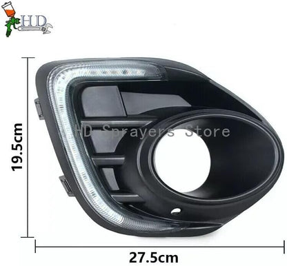 ya 2 8.15 A pair of LED daytime running lights and fog lights suitable for the 2016-2018 for Mitsubishi Lancer