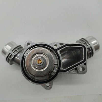 ya 2 8.15 Upgraded aluminum thermostat housing for BMW E46 E39 325i 330i 525i X5 X3 Z4 USA