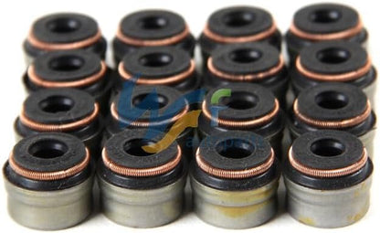 ya 6 8.24 baidi 16pcs 6mm Valve Stem Seals Fit for VW for Golf for Passat for Tiguan for Audi for A4 CAEB