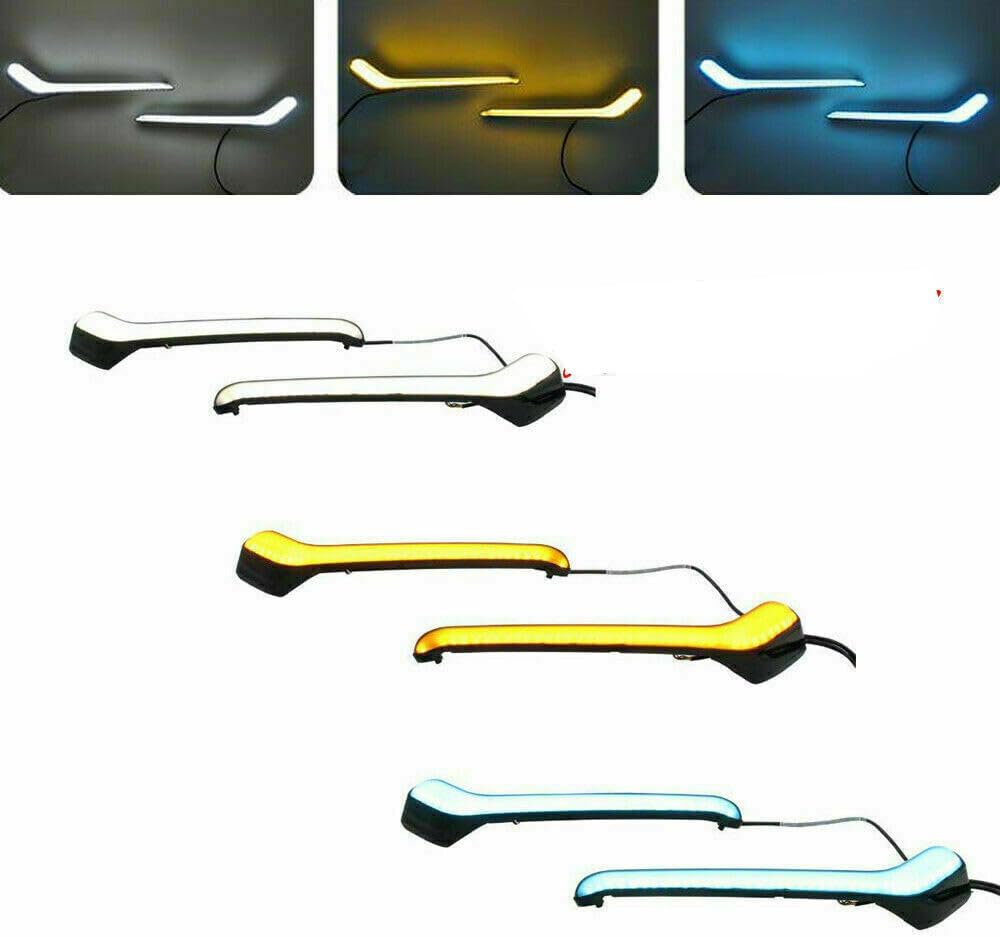 ya 9 10.24 for Honda for Civic Hatchback 2016-2021 LED Daytime Running Lights/Turn Signals