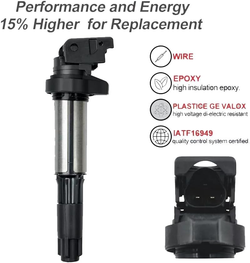 ya 9 10.24 6 pcs ignition coils + 6 spark plugs for BMW 325i 328i 330i 530i X3 X5 X6 UF515 UF522-