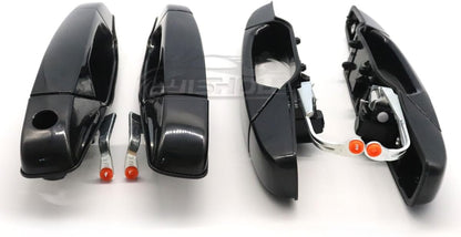 ya 10 9.16 baidi Black Set of 4 Front & Rear Door Handle for Chevy for GMC Tahoe for Yukon for Sierra 07-14