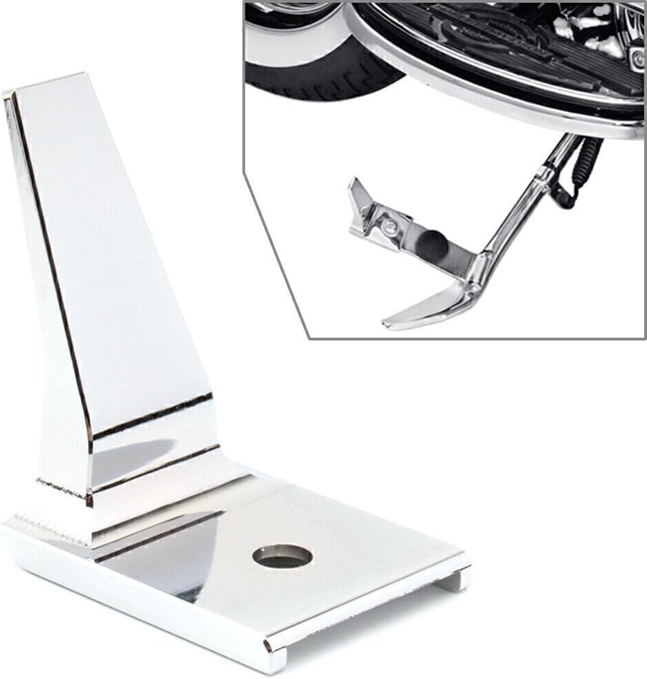 ya 2 8.15 for Harley-Davidson FLST 2007-17 Side Stand Extension Motorcycle Chrome Aluminum