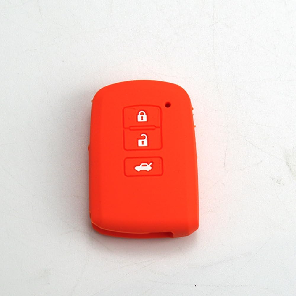 ya 5 8.24 baidi Silicone Key Shell Case Cover 3 Buttons for TOYOTA for Camry for Smart Remote Key