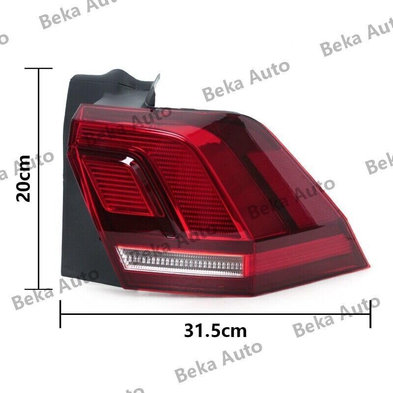 ya 4 8.24 baidi 1-Pack Left Side Outside Tail Light for VW for Tiguan 2017-2021
