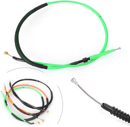 ya 14 9.20 zhengce Motorcycle Steel Clutch Cable Wire for Kawasaki ZX-6R 2009 2010-2016 Green-1