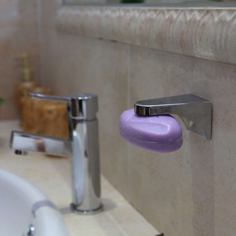 ya 26 10.21 baidi 1pc Bathroom Magnetic Soap Holder Container Dispenser Wall Attachment