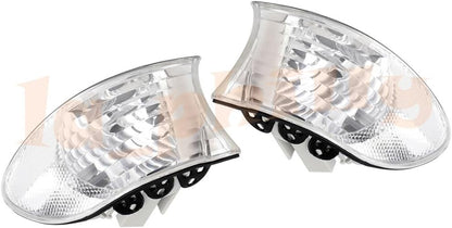 ya 9 10.24 2x for 1999-2001 E38 for BMW 7-Series Left+Right Corner Signal Lights Lamp White