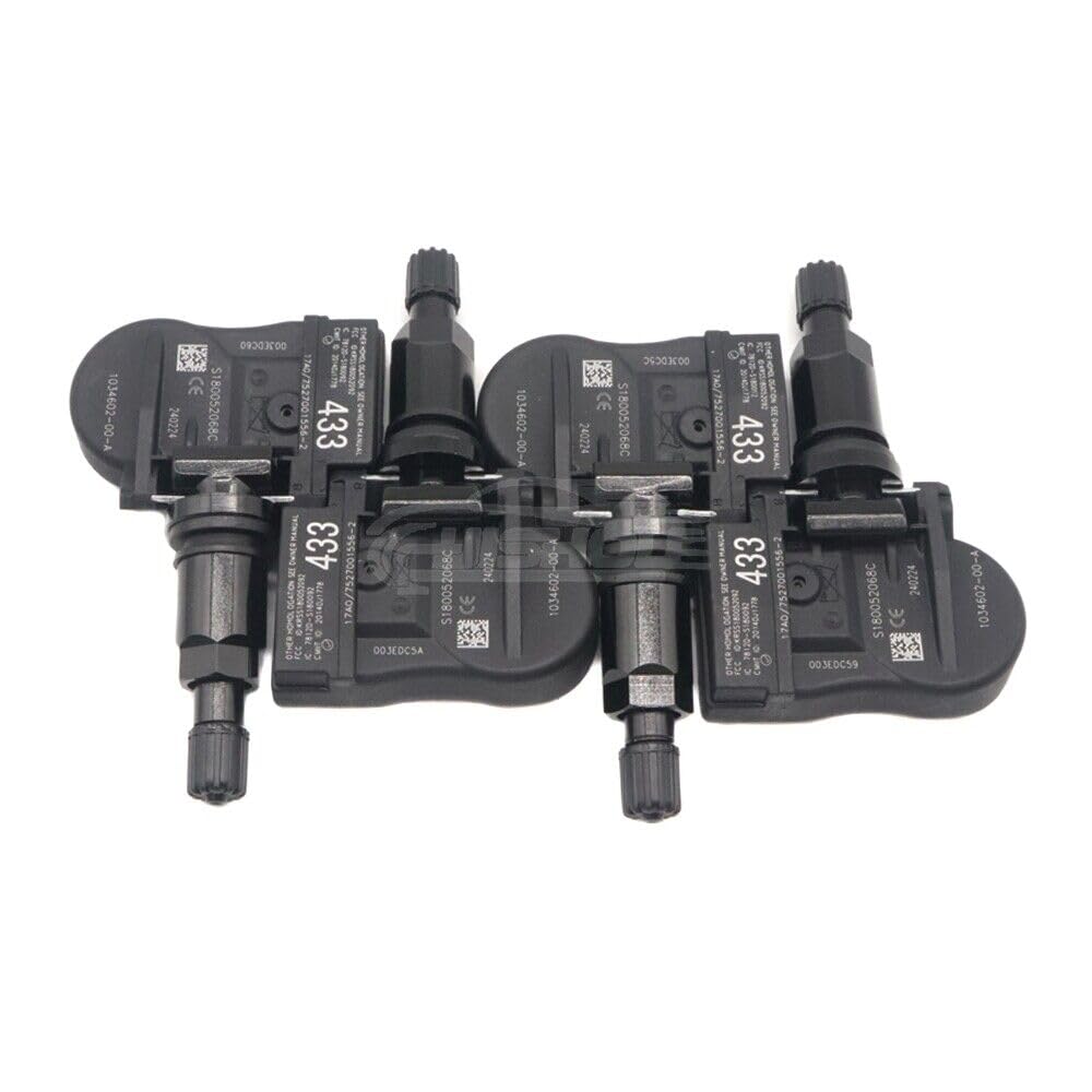 ya 3 8.24 baidi 4 Pack Tire Pressure Sensor TPMS for Tesla Model 3 SX 433MHz 103460200A