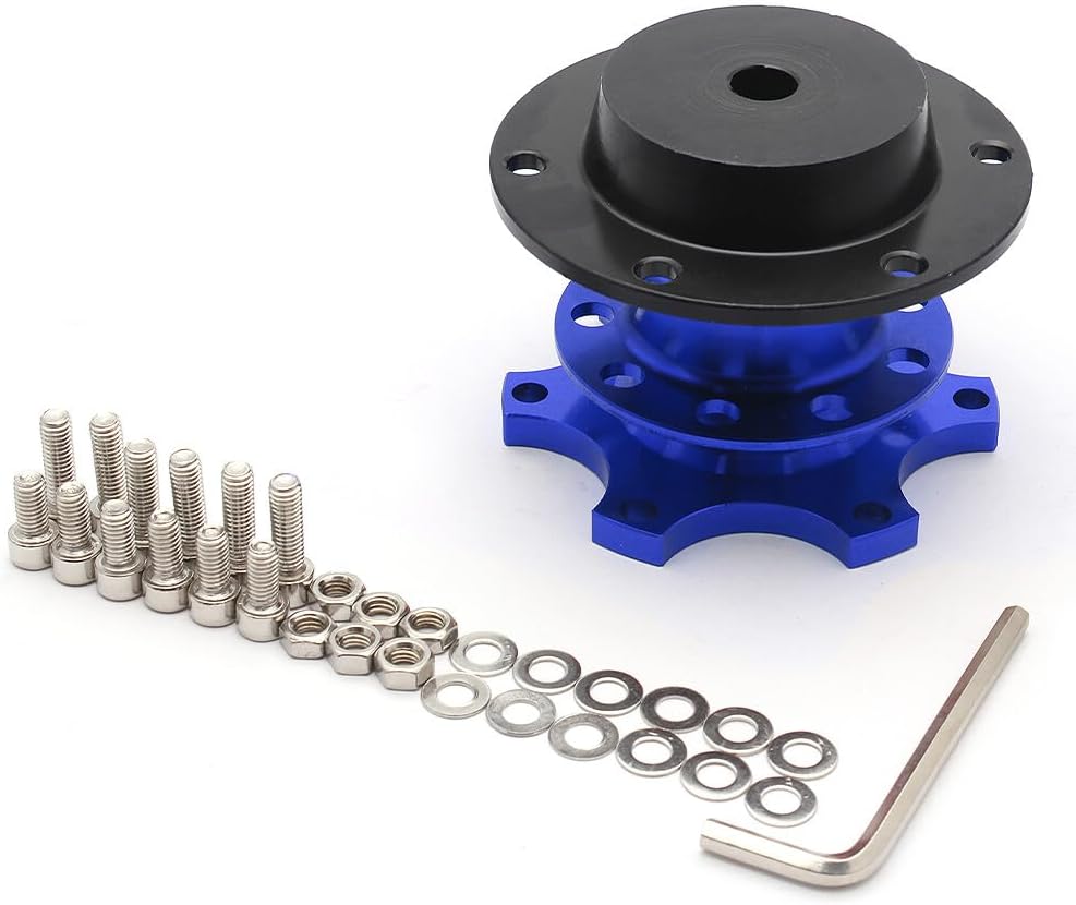 ya 10 9.16 zhengce Sports Steering Wheel Quick Release Snap Off Boss Kit Hub Adapter Blue Univ