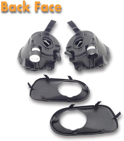 ya 10 9.16 zhengce Clear Front Bumper Fog Lights Driving Lamps w/Cover Fit for BMW E53 X5 2005