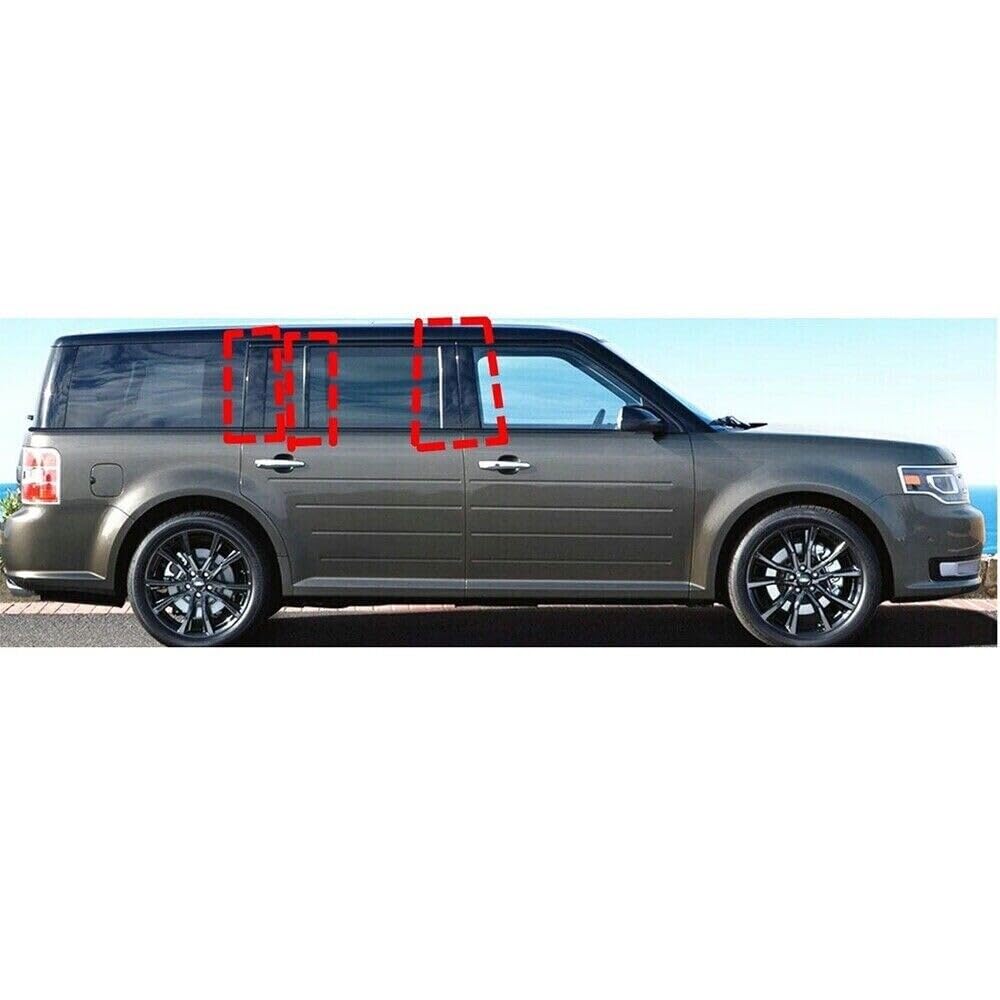 ya 5 8.24 baidi 8X Door Window Panel Pillar Post Trim Decal Cover for Ford Flex 2009-2019 Parts