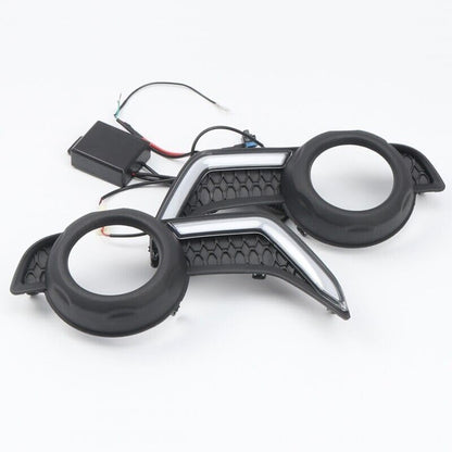 ya 4 8.8 for Toyota 4Runner 2014-2024 White LED Fog Light DRL Daytime Running Light 