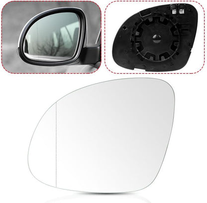 ya 11 9.14 baidiMirror Glass w/Backing Plate for VW for Tiguan 2009-2017 Driver Left Side Heated USA