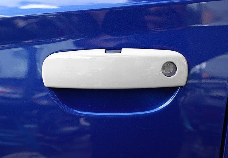 ya 2 8.15 for Dodge Challenger 2012-2022 ABS White Exterior Door Handle Cover Trim 