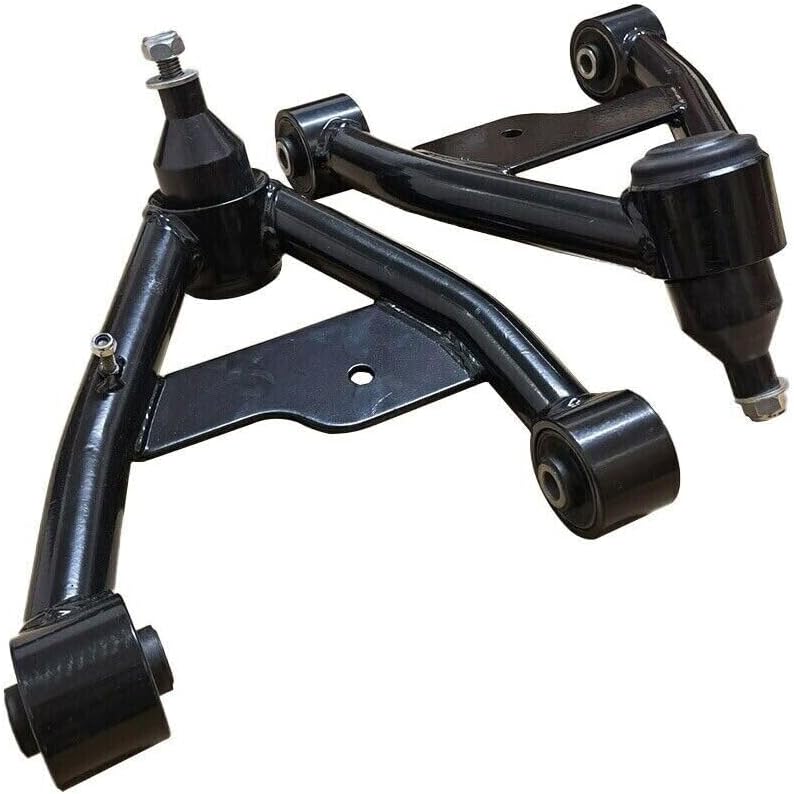 ya 4 8.14 2pcs Front Upper Control Arms 2-4 Lift For 1982-2001 for Chevy S10 GM S15 4WD Black