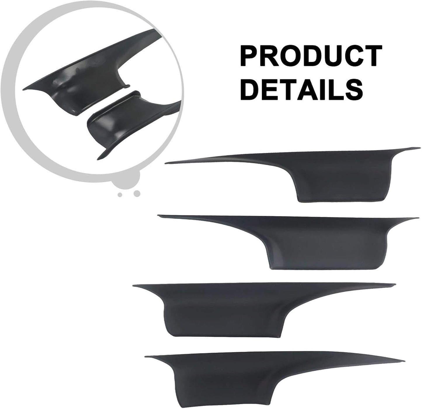 ya 5 8.10 4X for for BMW 7 F02 F01 Door Inner Front Handle Black Cover #51419115501 New