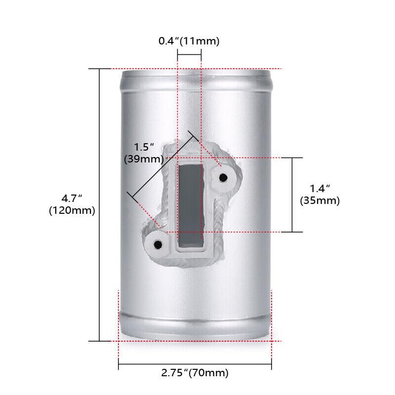 ya 2 8.15 2.75'' Air Flow Sensor Mount Adapter Intake Meter Mount Base for Nissan for Honda