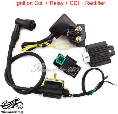 ya 6 8.24 baidi ATV Ignition Coil CDI Regulator Rectifier Relay For Taotao 50 70 90 110cc 125 cc