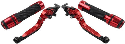 ya 10 9.16 zhengce for Suzuki GSXR600/750 Folding Extendable Brake Clutch Levers Handlebar Gri