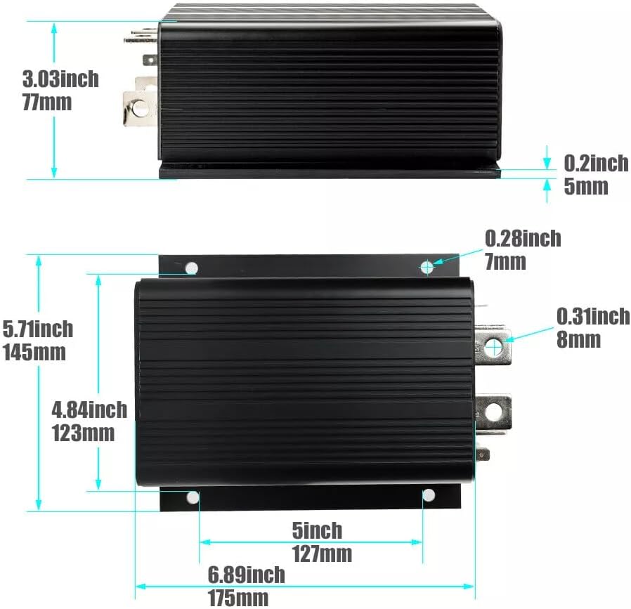 ya 6 8.24 baidi Replacement DC Controller PMC for EZGO for Golf Carts 24-36V 275Amp 0-5k¦¸ USA