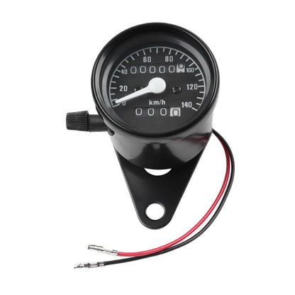 ya 6 8.24 baidi Motorcycle Universal Odometer Speedometer Tachometer Gauge Black 12V
