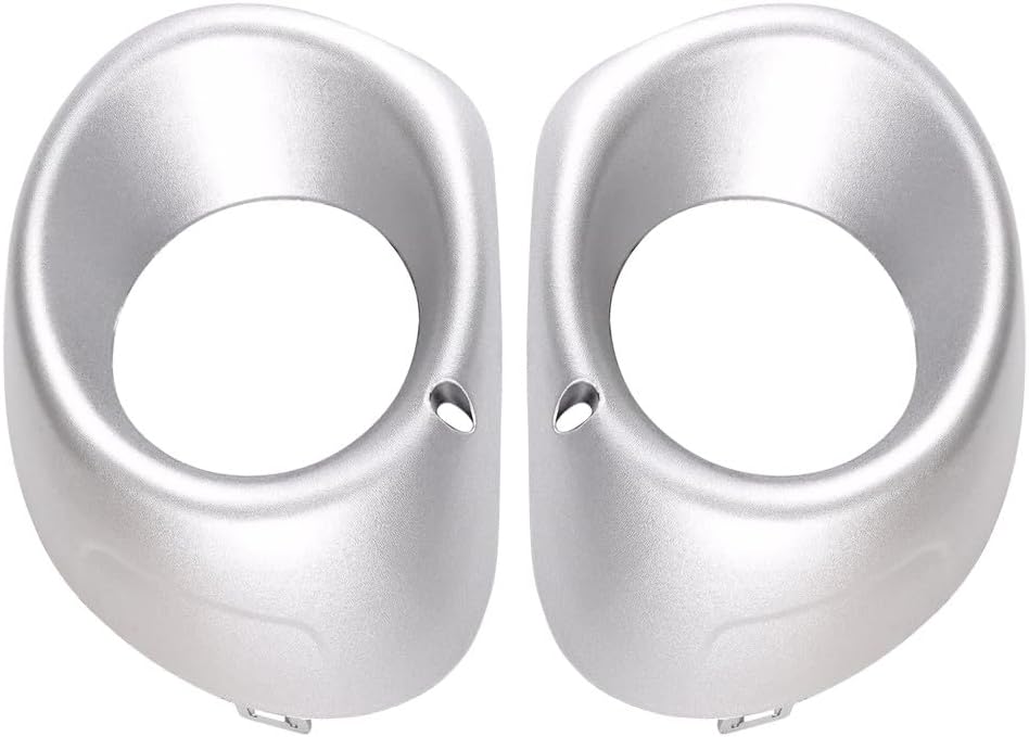 ya 9 10.24 2X Front Bumper Foglight Cover Silver Left+Right Side For 2013-2015 for Outlander