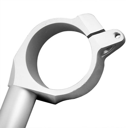 ya 4 8.14 for Yamaha YZF R6 2006 2007-2010 Silver Moto Billet Handlebar Handle Bar Clip