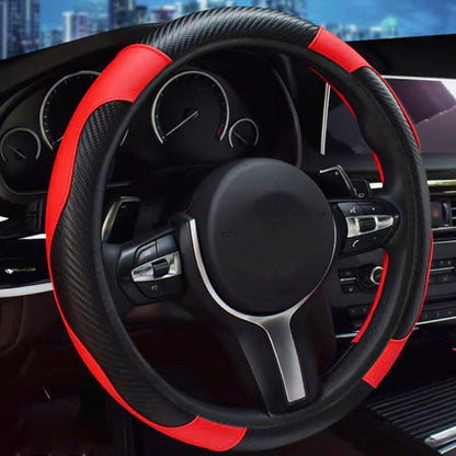 ya 4 8.14 15 inch 38cm Steering Wheel Covers Universal Carbon fiber Stretch