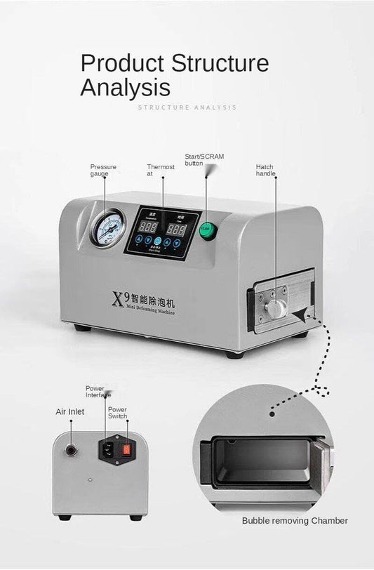 ya 16 10.20 baidi New Bubble Remover LCD Screen Autoclave Debubble Machine Explosion Proof