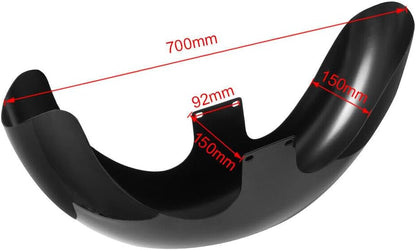 ya 4 8.10 Gloss Black 19-inch Wheel Package Front Fender for Harley Touring Glide Custom Bag