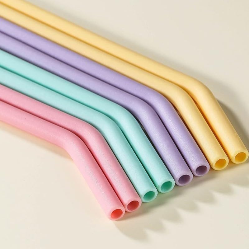 ya 14 9.20 baidi Eco Friendly Silicone Straws Re ble Silicone Drinking Straws Kitchen Suppl-wq-1